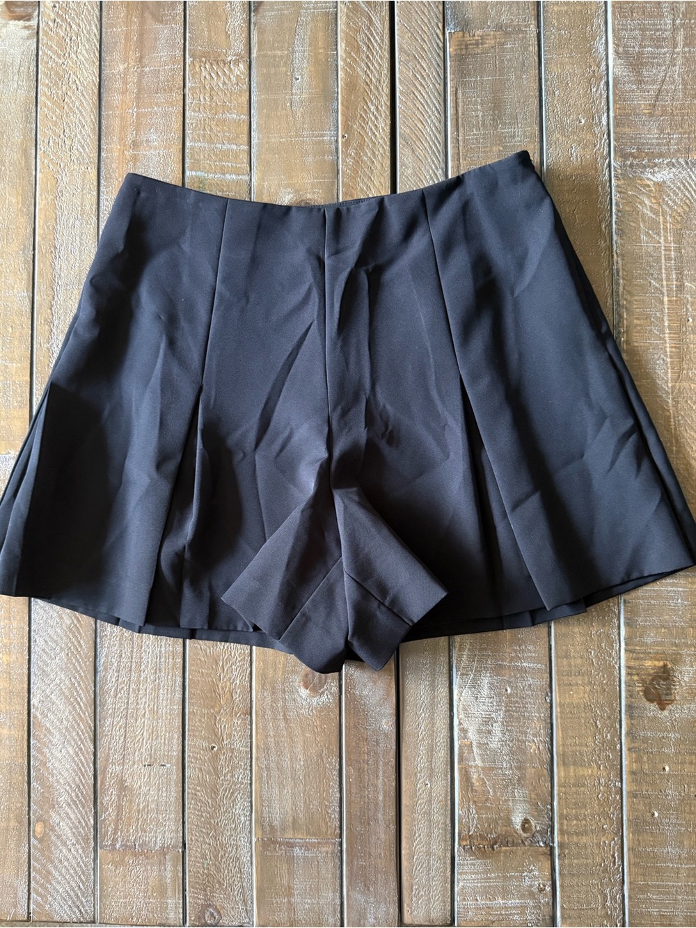 Milly Black Pleated Skort